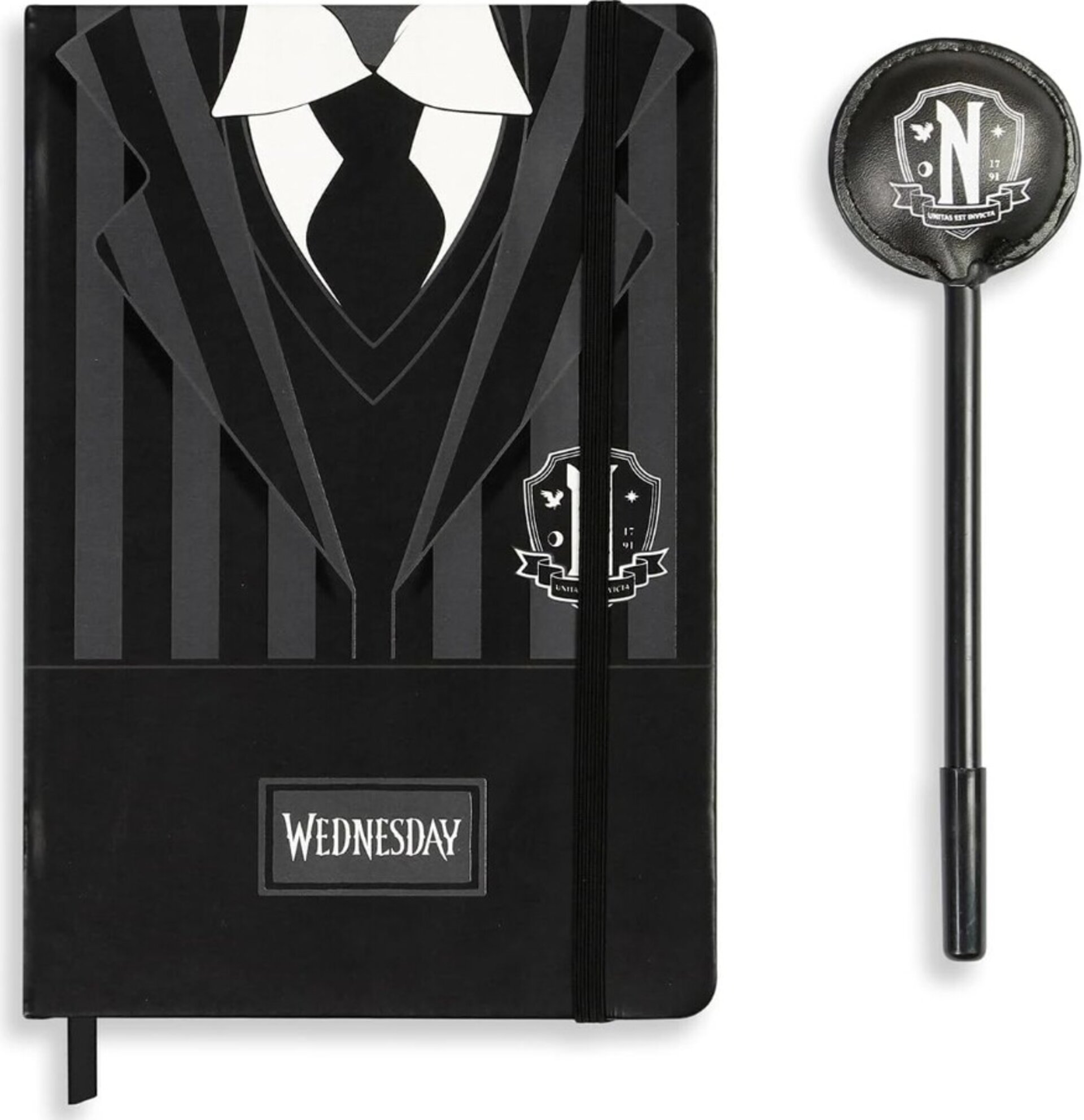 Pack Regalo Karactermania Diario más Bolígrafo Miércoles Uniforme Wednesday 24x2 - 2
