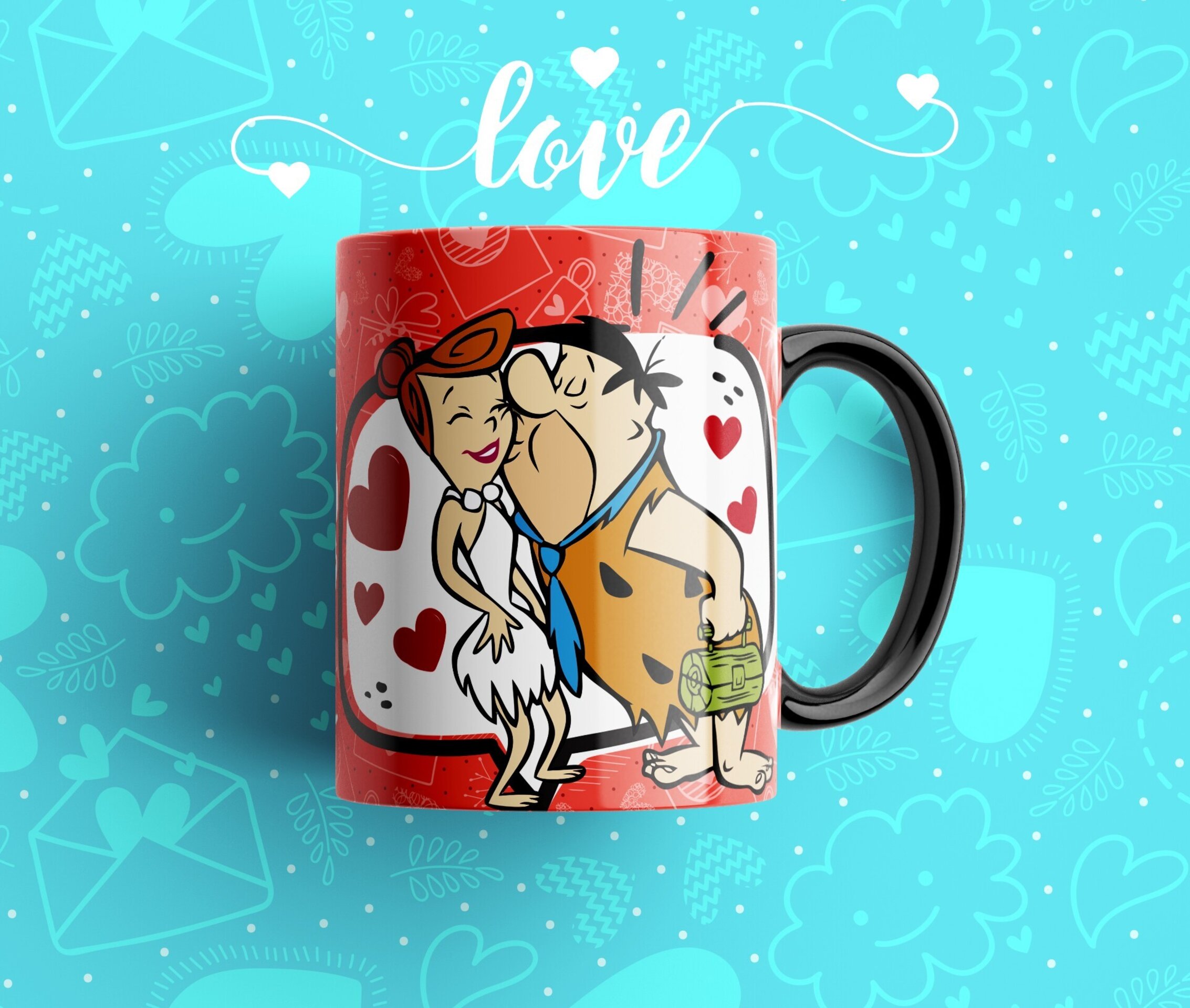 Taza DAME TODOS LOS BESOS QUE TENGAS PICAPIEDRA - 2