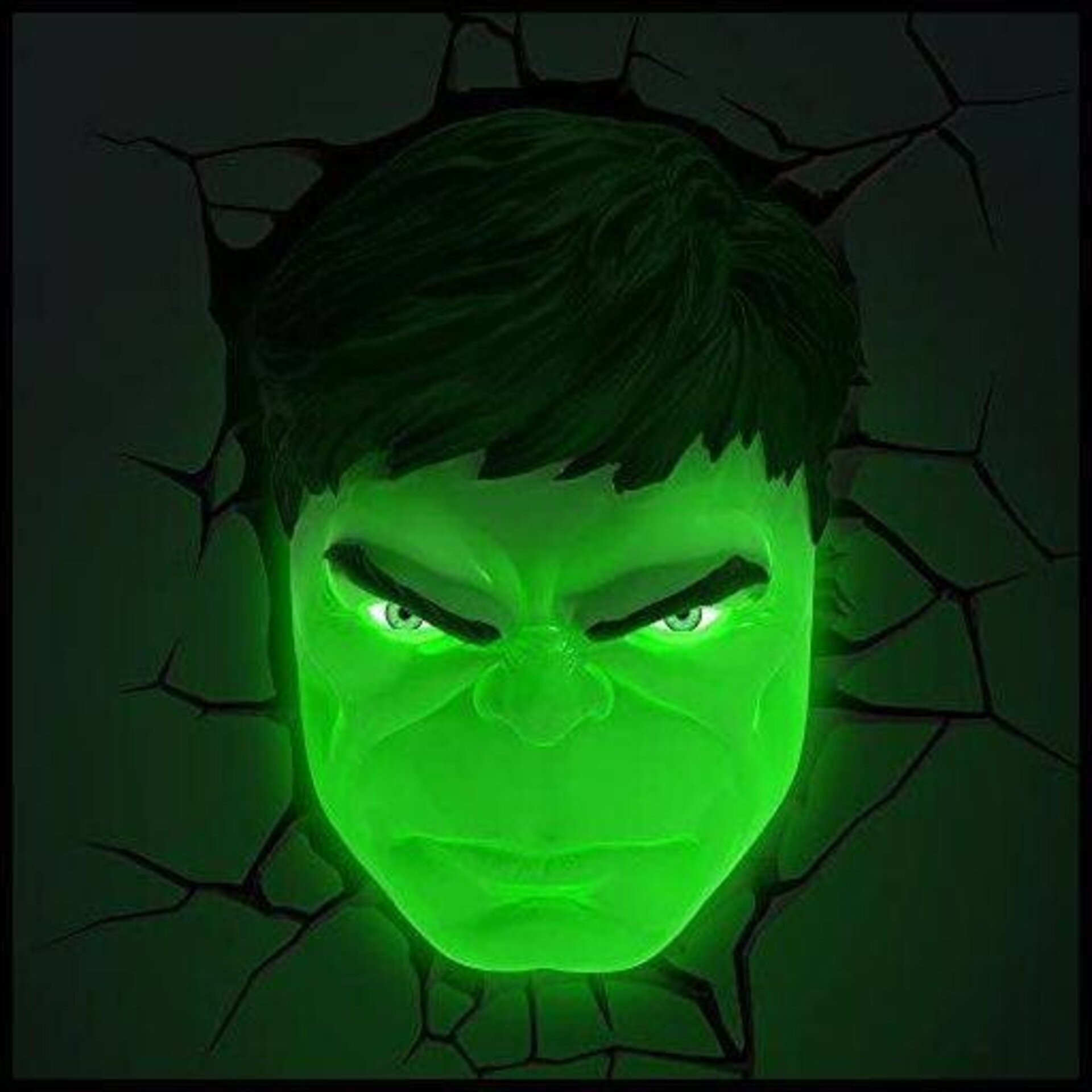 Lámpara Marvel Comics 3D LED Hulk - 3