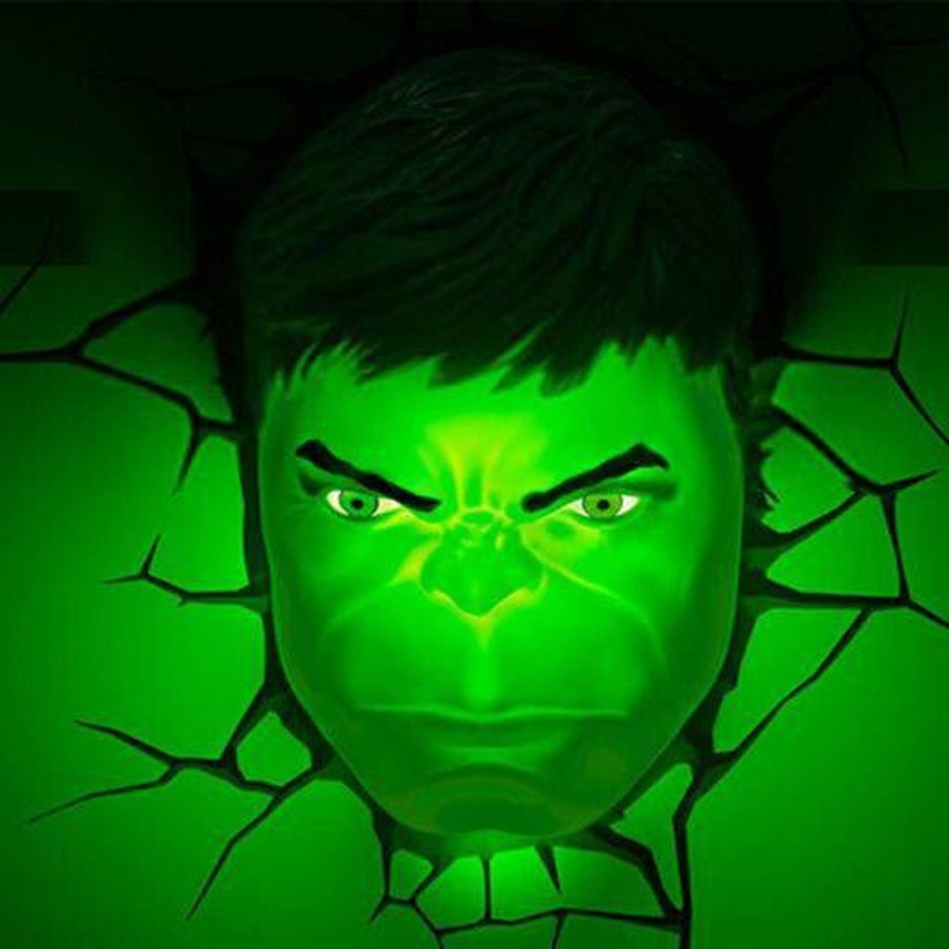 Lámpara Marvel Comics 3D LED Hulk - 4