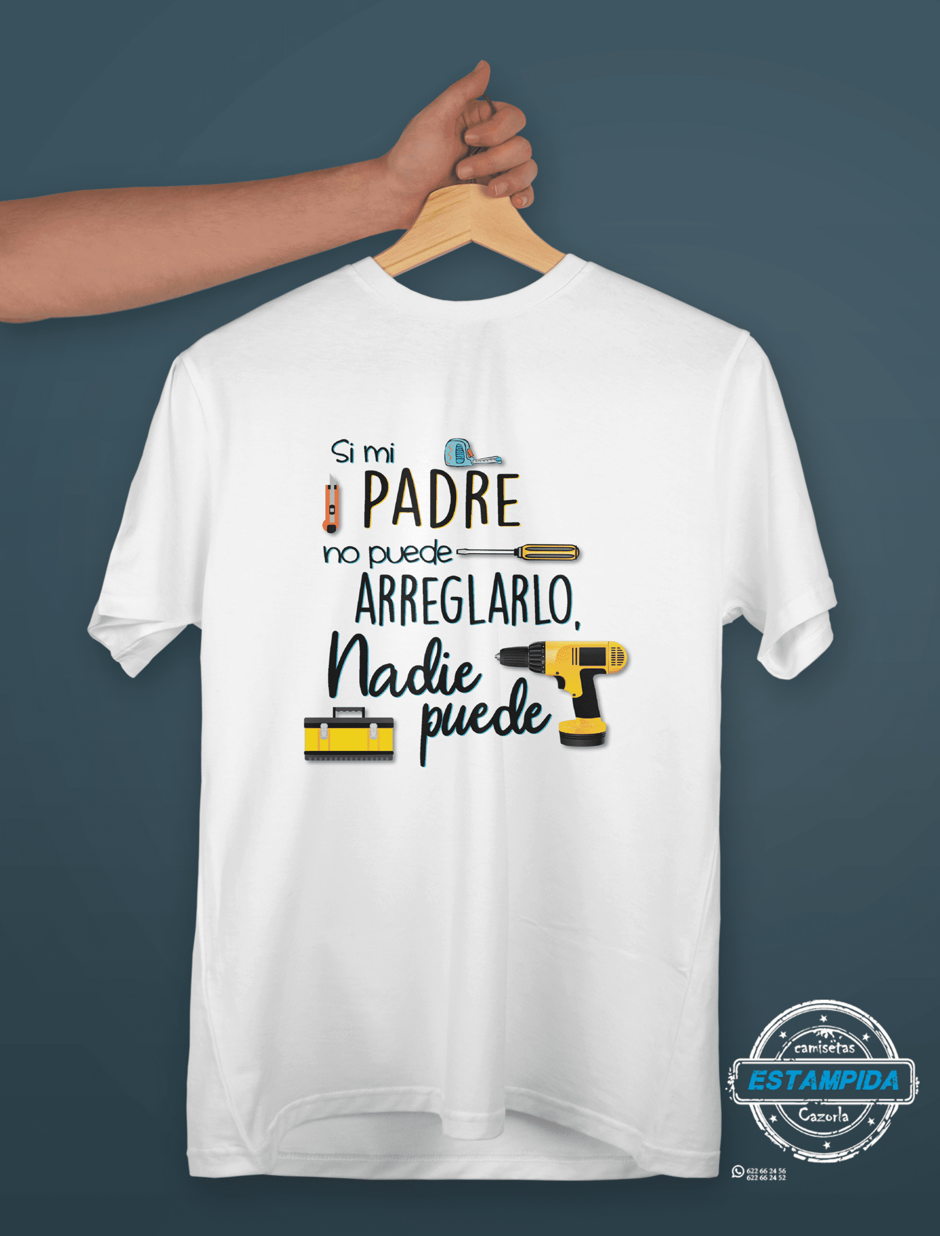 Camiseta SI MI PADRE NO PUEDE - 3