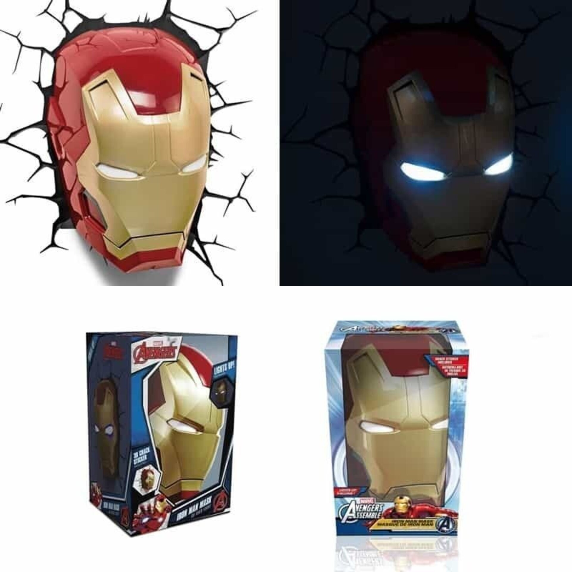 Lámpara MARVEL 3D LED Iron Man - 3